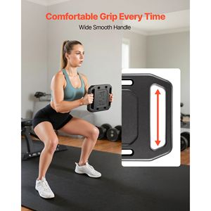Plaque de musculation en fonte de 45 lb pour sac à dos, avec poignée lisse et finition texturée - Product Image 3