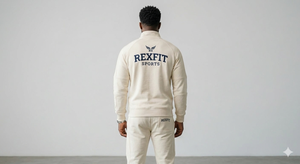 Conjunto Deportivo Rexfit para Hombre, Sudadera con Capucha Extra Grande de Algodón Personalizada, Pantalones Deportivos, Chándal Informal, Ropa Deportiva Urbana - Product Image 2