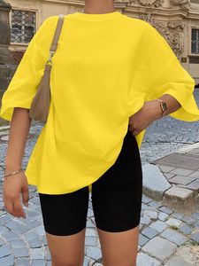 Camiseta Casual de Algodón Transpirable para Mujer, de Corte Regular, con Logotipo Personalizado, para Serigrafía, en Varios Colores, Venta al Por Mayor - Product Image 6