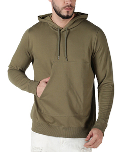 Sweat-shirts à capuche personnalisés pour hommes en molleton bouclette avec poche avant, toucher agréable, en coton, pour la gym, vente en gros - Product Image 1