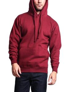 Custom Logo Factory Winter Solid Cotton High Quality Breathable Quick Dry Windproof Hooded Fleece Pullover Casual Thick Pockets - Product Image 3