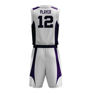 Uniformes de basket-ball pour hommes personnalisés de haute qualité en vente, imprimés par sublimation, vêtements de sport grande taille, logo personnalisé, polyester - Product Image 3
