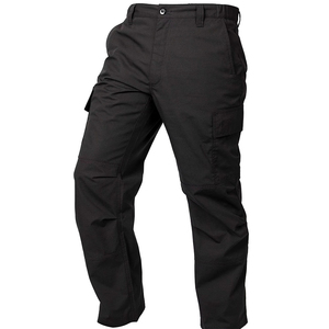 Men's Navy Blue Canvas Cargo Sweatpants Spandex/Cotton Elastic Waist Drawstring Multiple Pockets Casual Jogger Pants Windproof - Product Image 2
