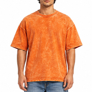 เสื้อยืดโอเวอร์ไซส์ผู้ชาย ผ้าฝ้าย 100% แขนสั้น คอกลม สตรีทแวร์ ลำลอง สวมใส่สบาย เสื้อผ้าสั่งทำพิเศษ สไตล์วินเทจ - Product Image 1