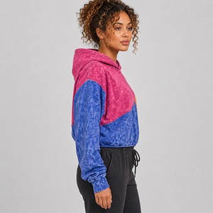 Sweat à capuche personnalisé pour femme, style vintage délavé à l'acide, streetwear décontracté, en molleton écologique épais 100 % coton, style hiver, séchage rapide - Product Image 5