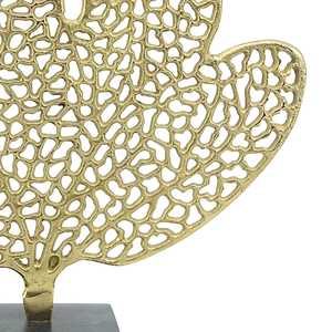 Jaffs Exports JE2085 37cm H X 9.5cm W X 44.5cm L Leaf Sculpture Handmade Metal Art Decor Tabletop Living Room Display Irregular - Product Image 5