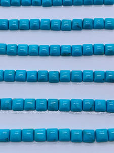 Turquoise Naturelle Carrée Cabochon 5x5 MM Polie, Pierre Précieuse en Vrac pour la Fabrication de Bijoux, Vente en Gros - Product Image 3