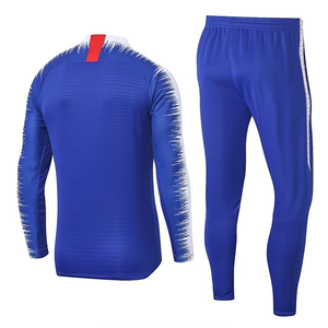 Conjunto Deportivo Informal para Entrenamiento de Fútbol, Color Azul, para Club de Running 2025, Transpirable, Ligero y Ecológico, para Otoño - Product Image 2