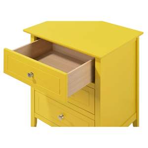 Modern Yellow Bedroom <b>Nightstand</b> - Product Image 3