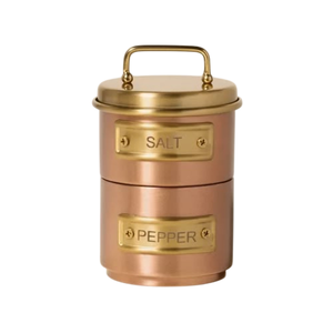 Handcrafted Vintage Brass Cylinder <b>Spice</b> <b>Jar</b> With Airtight Metal Lid For Kitchen Food Preservation Food Storage Canister - Product Image 5