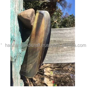 Peigne en corne naturelle de haute qualité, personnalisé, fabriqué à la main, en véritable corne de buffle, pour le coiffage traditionnel - Product Image 3