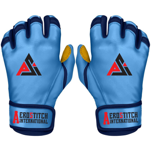 Gants de frappeur de baseball professionnels unisexes en cuir premium, à doigts entiers, pour droitier, légers, avec logo personnalisé – Offre Spéciale - Product Image 1