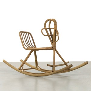 Elección superior juguetes de interior para niños paseo en animal mejor calidad ratán madera balancín caballo madera balancín Silla de caballo - Product Image 1