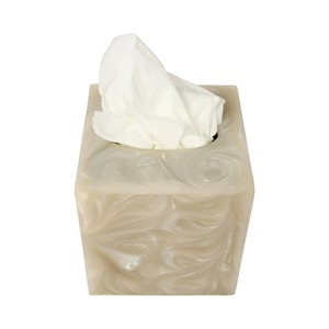 Boîte à mouchoirs décorative en résine faite à la main, distributeur de mouchoirs de luxe pour la maison et le bureau modernes, porte-mouchoirs en résine de qualité supérieure - Product Image 3