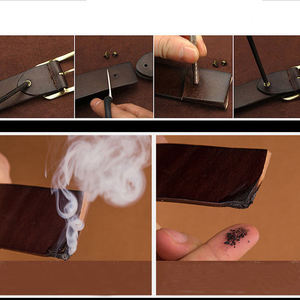 Cinturón de Cuero con Hebilla de Aleación, Estilo Casual y Formal, Personalizable, para Hombre, Duradero, Ligero, para Entrenamiento y Fitness - Product Image 2