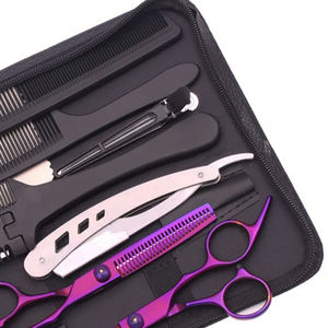 Ciseaux à cheveux professionnels de 6,0 pouces, ciseaux de coupe, ciseaux à effiler, peigne de coiffure, rasoir, ensemble d'outils de salon de coiffure - Product Image 3