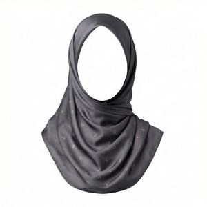 Pañuelos Hijab de Seda Chifón Transpirable con Estampado Digital de Lazos Florales de Marca Personalizada, de Alta Calidad, Suaves y Étnicos para Mujeres Musulmanas - Product Image 1