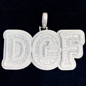 จี้เงินแท้ 925 ดีไซน์ฮิปฮอปสั่งทำพิเศษ ประดับเพชรโมอิสซาไนต์เจียระไนบริลเลียนท์ ความใสระดับ VVS  จี้แฟชั่นทันสมัยสำหรับทั้งชายและหญิง - Product Image 6