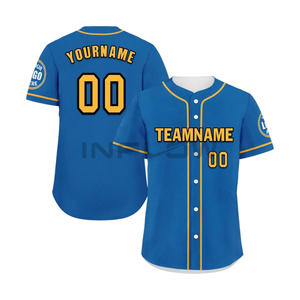 Wholesale High Quality Custom Logo Baseball Jersey Factory Price Sublimation Printing Breathable - Product Image 1
