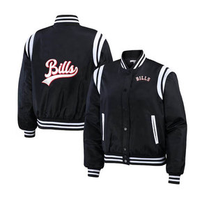 Chaqueta de Béisbol de Satén para Mujer, Estilo Urbano, Resistente al Viento, Transpirable y Ecológica, para Otoño - Product Image 4