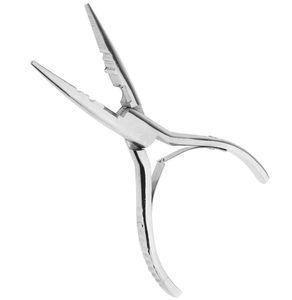 Pince professionnelle en acier inoxydable argenté pour extensions de cheveux avec dents, outils pour extensions capillaires à vendre - Product Image 6