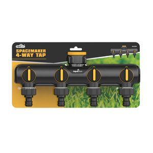 ติดตั้งข้อต่อสายยางน้ำได้ง่าย ABS ตัวแยกน้ำสำหรับสวน 4 ทาง ทนทานสำหรับการชลประทาน - Product Image 3