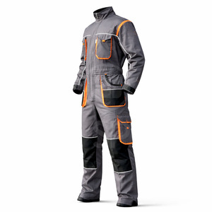 Ropa de Trabajo de Algodón Personalizada, Uniforme de Seguridad Industrial, Overol Duradero Antiestático, Ropa Protectora con Múltiples Bolsillos - Product Image 3