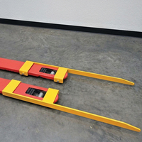 Ekstensi Garpu Pallet Jack Industri 7"x48" Selongsong Ekstensi Forklift Baja untuk Penanganan Material Pallet Panjang