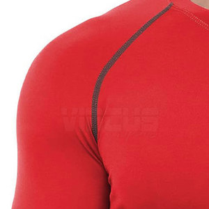 Camisetas deportivas térmicas para hombre de alta calidad con MOQ bajo, logotipo personalizado impreso, mejor precio. - Product Image 6