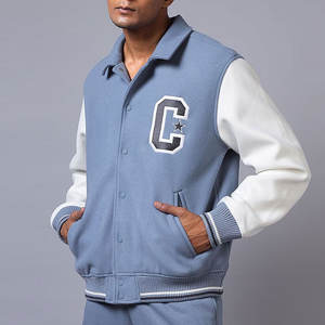 Nouvelle Arrivée Vêtements Décontractés Urbains Blouson de Baseball Léger pour Homme Meilleur Style Prix Bas Blouson Letterman pour Homme - Product Image 3