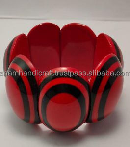 Pulsera de moda de resina de Ángel hecha a mano para mujer personalizada de alta calidad, hecho a mano modelo indio, patrón, hebra de Color, artesanías de resina - Product Image 2