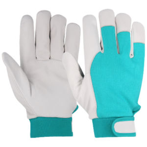 Gants de travail en cuir de chèvre pleine fleur pour chauffeurs, protection des mains, sécurité industrielle, durabilité, résistance à la chaleur, gants de jardinage - Product Image 5