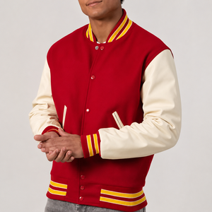 Custom Varsity <b>Jacket</b> <b>Men</b>’s Letterman <b>Jacket</b> <b>Baseball</b> Bomber <b>Jacket</b> College Streetwear <b>Jacket</b> OEM ODM Wholesale Manufacturer - Product Image 4