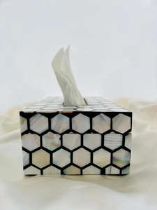 Caja de pañuelos de nácar de alta calidad para restaurantes y hoteles Caja de pañuelos de nácar de tamaño personalizado por FWE - Product Image 3