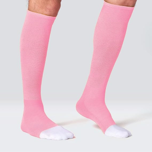 Wholesale Daizha Sports Pink <b>Knee</b> <b>High</b> Socks 100% Cotton Soccer Baseball Softball Sports Solid Color Breathable Knitted Sport - Product Image 1