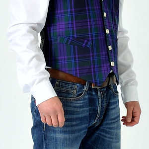 Mens Traditional Tartan Check Waistcoat Classic Plaid Vest For Weddings Festivals Formal Gatherings Business Wear Stylish Design - Product Image 5