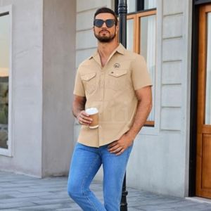 เสื้อป้องกันการกระเด็นของโลหะหลอมร้อน FR เสื้อผ้าทนไฟ 6 ออนซ์ เสื้อผ้าริปสตอปทนไฟสำหรับฤดูร้อน ผลิตในประเทศจีน - Product Image 4