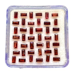 Granat naturel 4x2mm, pierre précieuse de granat taille baguette, granat non traité, pierre de granat taille baguette, pierre précieuse de granat en vrac pour la joaillerie - Product Image 1