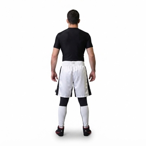 Custom Men's MMA Fight <b>Shorts</b> Lightweight Polyester Wide Waistband <b>Grappling</b> Trunks Blank OEM - Product Image 2
