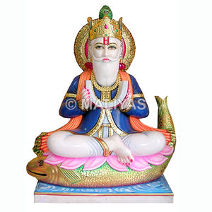 Statue de Jhulelal en marbre |   Fabricant de murtis en marbre Jhulelal – Maliyas - Product Image 1