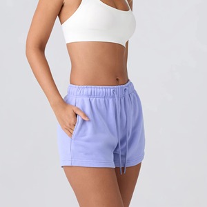 Nouveaux shorts décontractés taille basse pour femmes, doux, confortables, respirants, à séchage rapide, en molleton de coton, fabriqués au Pakistan - Product Image 5