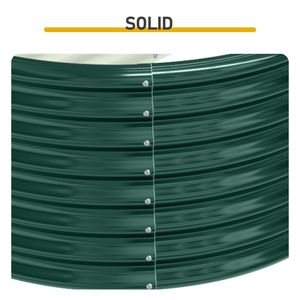 8 4 2ft Raised Garden Bed Oval Galvanized Outdoor <b>Planter</b> Metal Garden Bed for Planting <b>Vegetables</b> Fruits Flowers Drainage - Product Image 3
