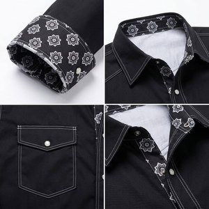 Chemise de travail en coton FR personnalisée, traitée Proban, résistante aux flammes, manches longues, uniforme industriel OEM ODM - Product Image 6