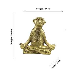 Golden Monkey Sculpture Figurine Contemporary Artistic Tabletop Decoration for Living Room Housewarming Gift home decor - Product Image 4