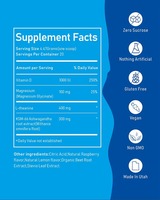 Approvisionnement direct usine : Poudre de glycinate de magnésium infusée avec Ashwagandha, L-Théanine et L-Carnitine pour boisson électrolytique énergisante