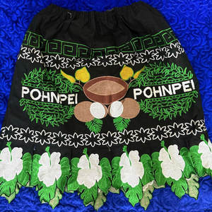 Customize Style Micronesian Island Embroidered Women's Skinny Skirt Unique Micronesian Design Embroider Work Island Skirts - Product Image 4