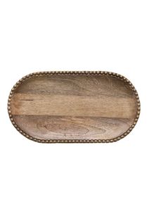 Wholesale Price <b>Large</b> Rectangle Wooden Serving <b>Tray</b> Durable Handcrafted Walnut <b>Tray</b> for Kitchen Dining Breakfast Decor - Product Image 3