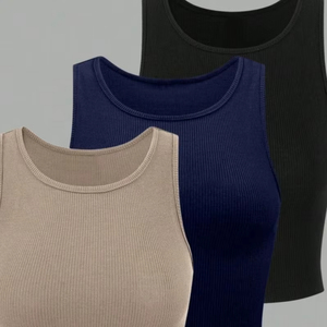 Hot sale Everyday Wear Essential Teenager Wear Summer Styling Slim Fit Body Hugging Perfect For Casual Basic But High Quality - Product Image 3