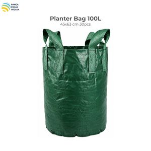 Sac de culture haute qualité 100L en PEHD avec 4 poignées, résistant aux UV, avec trous de drainage pour plantes de pépinière, de ferme et de jardin - Product Image 1