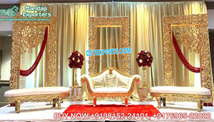 ฉากหลังเวทีแต่งงานสไตล์กรีกฉากหลังสถานที่จัดงานแต่งงานสุดหรูแผงเวทีธีมโมร็อกโกผนังด้านหลังสีขาวสำหรับงานแต่งงาน - Product Image 6